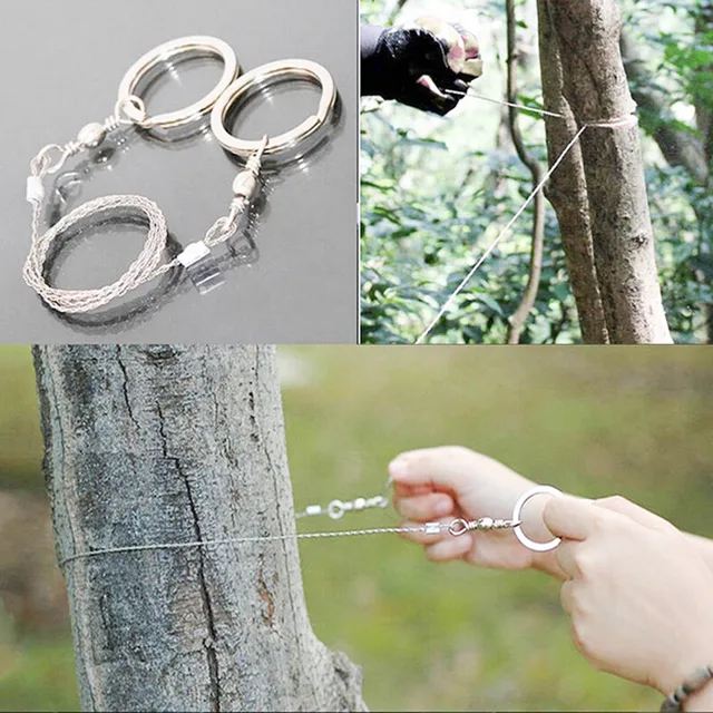 New Magic Stainless Steel Camping Knife Emergency Survival Gear Steel Wire Saw Hiking Hunting Climbing Gear