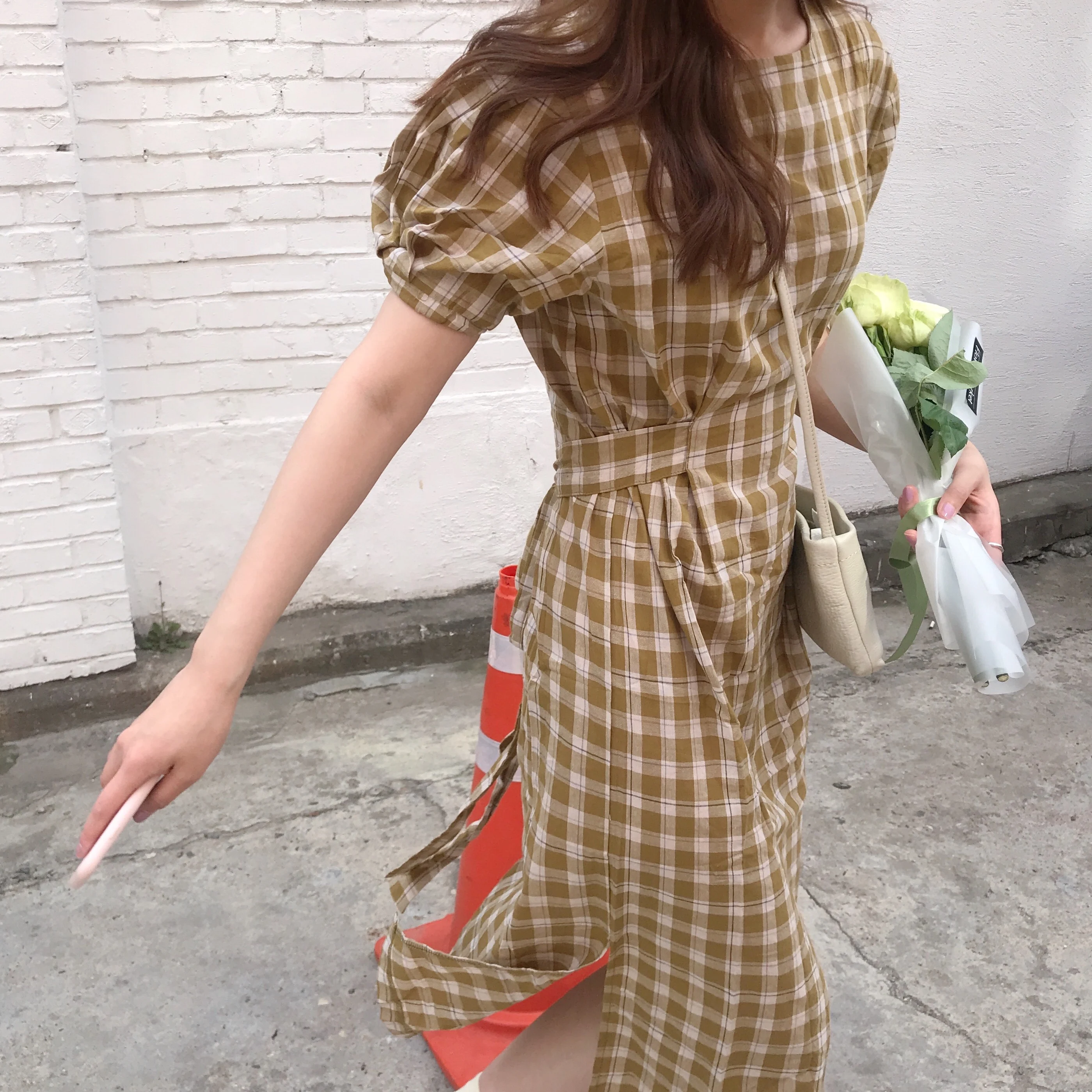 

Women Summer Dress Elegant Short Sleeve Cotton Linen Vintage Korean Style Harajuku Kawaii Cute Casual Beach Long Party Sundress