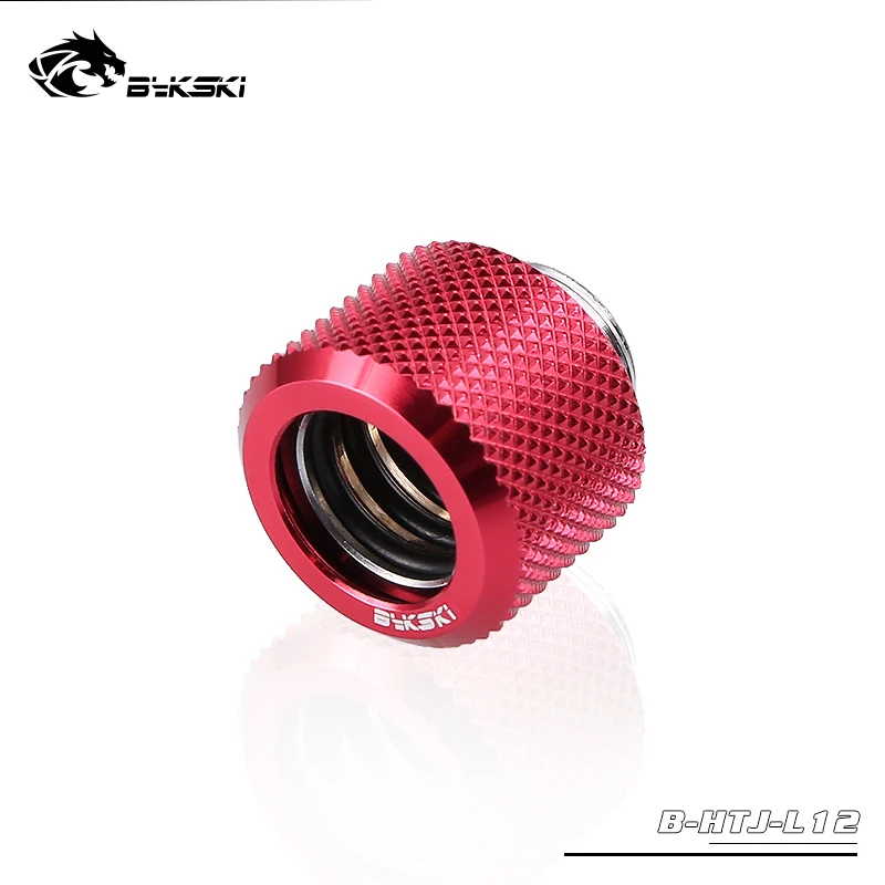 BYKSKI OD12mm жесткий Фитинг сжатия руки установки G1/4 ''компьютер Accesspries место использовать для 12 мм Диаметр трубки - Цвет: red