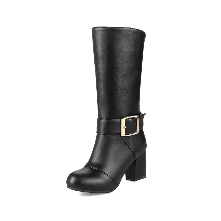 chunky rubber heel boots