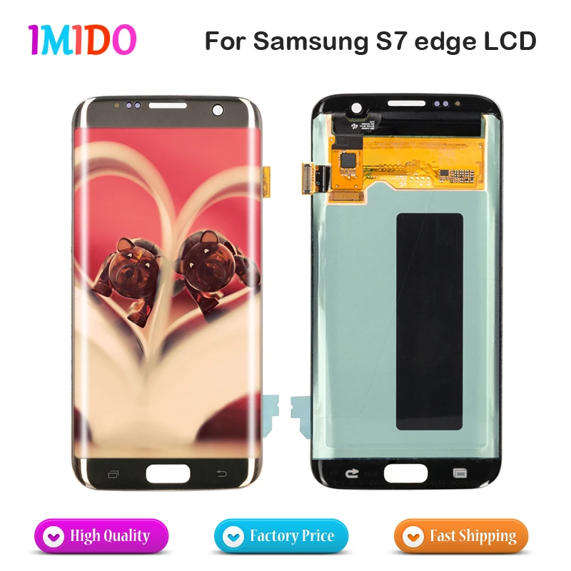 

Factory OEM For Samsung Galaxy S7 Edge LCD Touch Screen With Frame G935F G935FD LCD Display Touch Digitizer Screen Assembly