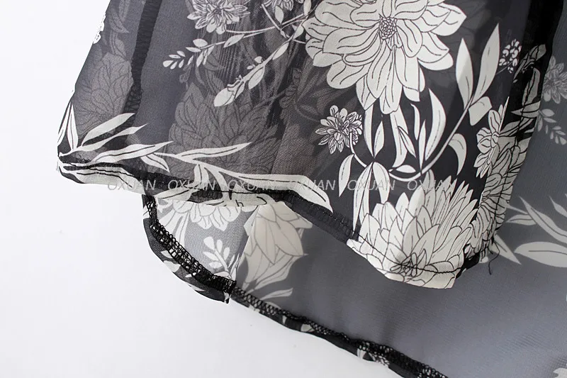 Verano estilo Mujer Long Kimono cardigan Vintage Chiffon Floral Kimonos Casual blusas camisa Verano estilo Mujer Long Kimono cardigan Vintage Chiffon Floral Kimonos Casual blusas camisa