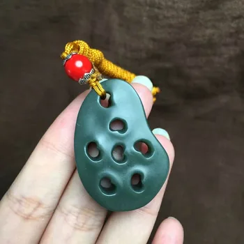 

Hetian yu multi-child Duofu pendant, yu oil run/