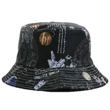 LDSLYJR планета двухсторонняя одежда Панама для рыбака шляпа уличная дорожная шляпа шляпы от солнца для мужчин и женщин 31