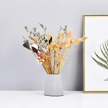 

Geometric Cement Pen Container Concrete Flower Pot Pencil Brushes Storage Desktop Organizer Stationery Decor 2 Types Optional