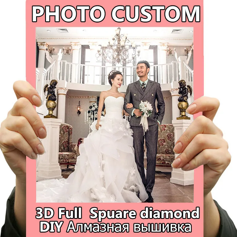 

DIY Photo Custom 5d Diamond Painting Full Square Picture of Rhinestones Diamond Embroidery Beadwork Diamond Mosaic Cross Stitch