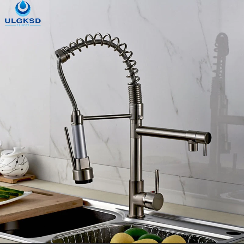 dual head kitchen faucet
