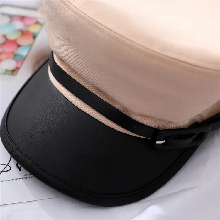 NEW fashion autumn octagonal hats for women flat military baseball cap ladies navy caps women casual berets hat gorra militar