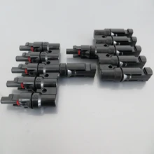 1Pairs x MC4 5T Connector male and female, MC4 5 Branch Solar system Connect