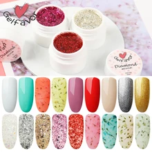 Gelfavor УФ-гель для ногтей, алмазная краска, полуперманентный Набор ногтей для маникюра, геллак, грунтовка, гибридные лаки для дизайна ногтей, верхнее покрытие