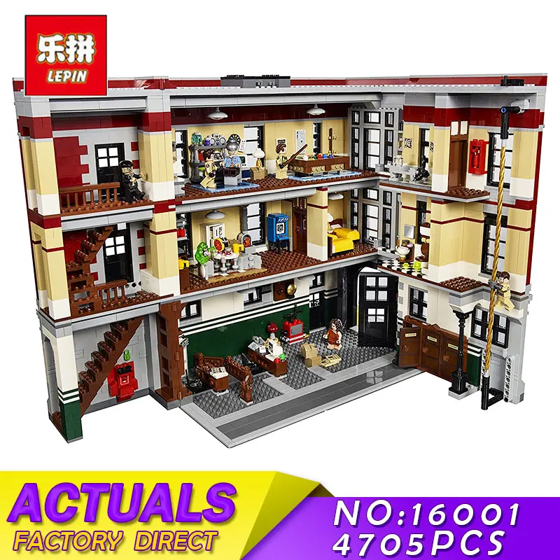 

LEPIN 16001 4695Pcs Ghostbusters Firehouse Headquarters Model Building Blocks Bricks Compatible 45827 Educational Children Toys