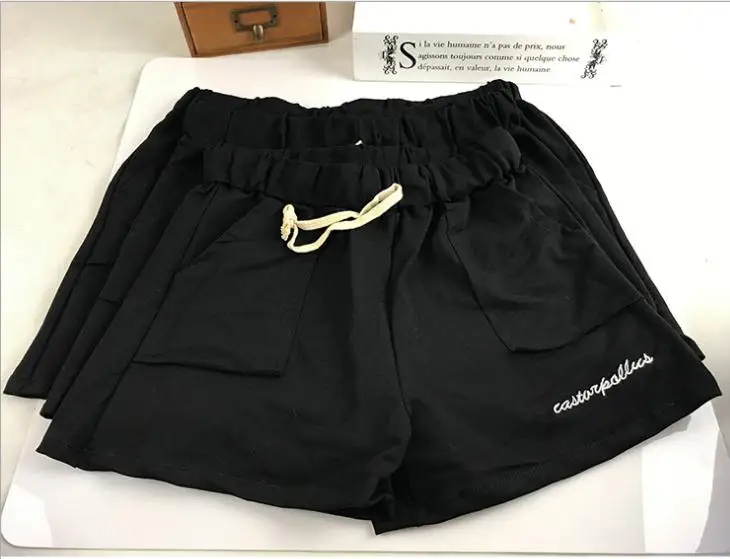 

MAX 100KG Plus size with pocket High elastic gloss hot pants,larger pants Safety Short Pants women