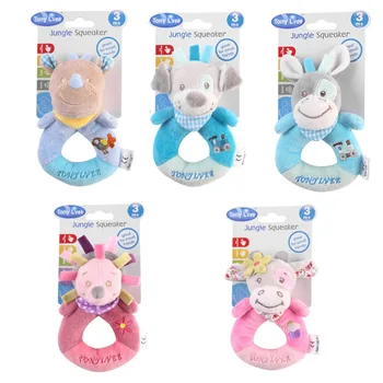 

Cartoon Plush Animal Rattle Bell Jingle Sound Musical Hand Shaker Baby Grasping Intelligent Development Educational Toys