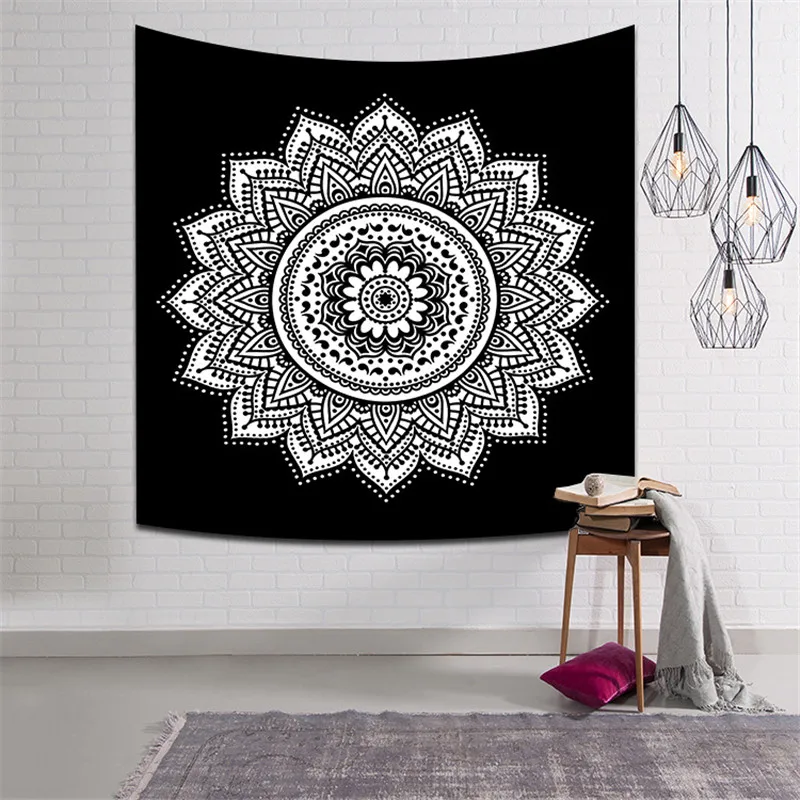 

Large 150*200 cm Wall Hanging Bedspread Throw Cover Bohemian Beach Mat Table Cloth Blanket Mandala Twin Hippie Sleeping Tapestry