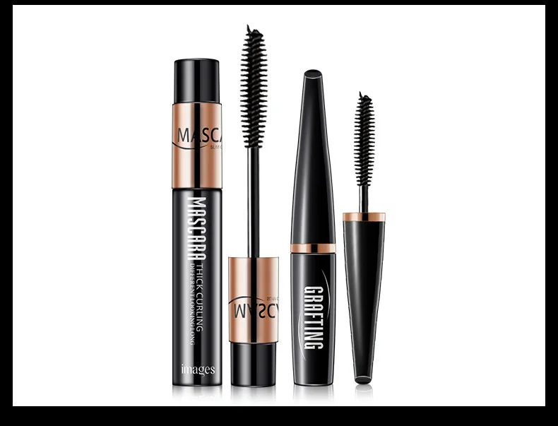 

2019 new Natural Silk Grafting Black Makeup Mascara Combined Set Waterproof Long Curling And Thick Eyelashes Extension Mascara
