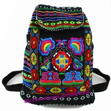 Tribal Vintage Hmong Thai Indian Ethnic Boho rucksack Boho hippie ethnic bag, backpack bag L size SYS-170