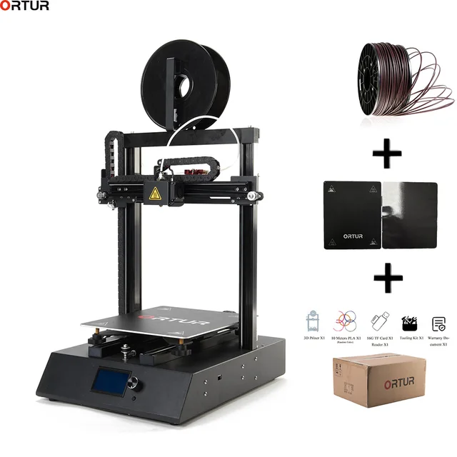 Cheap Ortur 3D Printer Industrial Dual Z axis Linear Guide Rail High Precision High Speed Large Plus Size 260*310*305MM 3d Printer