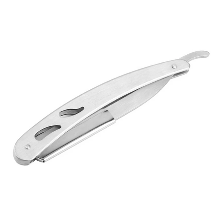 Stainless Steel Salon Hair Razor Hairdressing Beard Shaving Razor Classic Men Hair Shaver In Gold And Silver