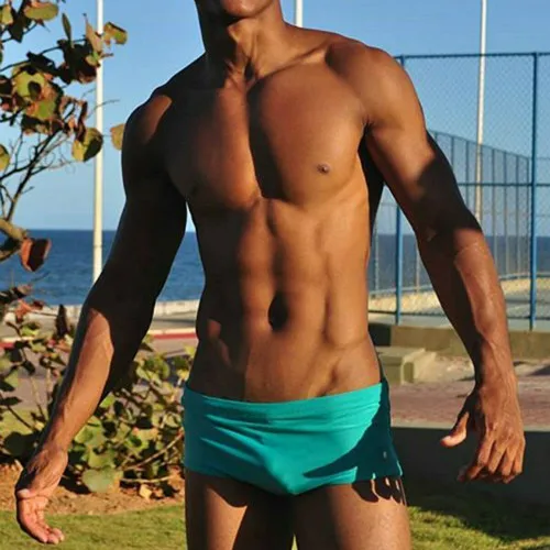 Мужские плавки с низкой талией, шорты для пляжа, одежда для плавания, спортивные боксеры, шорты для плавания, Шорты для плавания - Цвет: Синий
