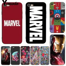 Yinuoda для iphone 7 6 X Чехол Дэдпул Железный человек Marvel Мстители чехол для телефона для iphone 11 Pro Max 7X6 6S 8 Plus 5 5S SE 5C