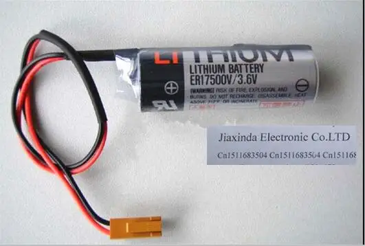 Er17500 do Plc da Bateria de Lítio em 3.6 Controle Quente Novo 3.6 v Li-ion Bateria Plug Er17500v - - Image 3