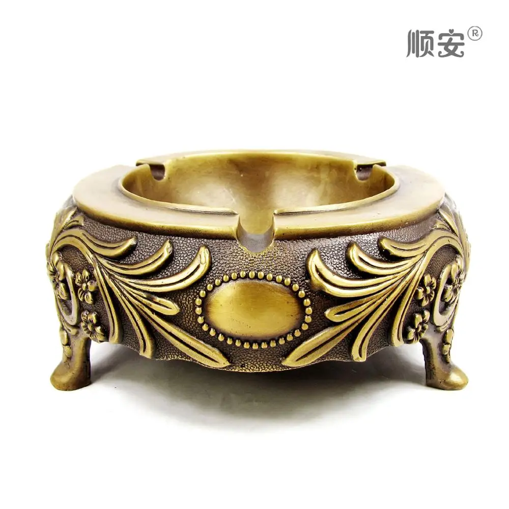 

Copper ashtray decoration feng shui home supplies Bronze crafts copper products lucky decoration