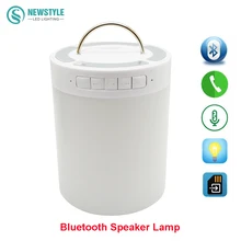 Wireless Bluetooth Speaker lamp Colorful Touch LED Light Lamp With TF Card Music Player DC5V music table lamp