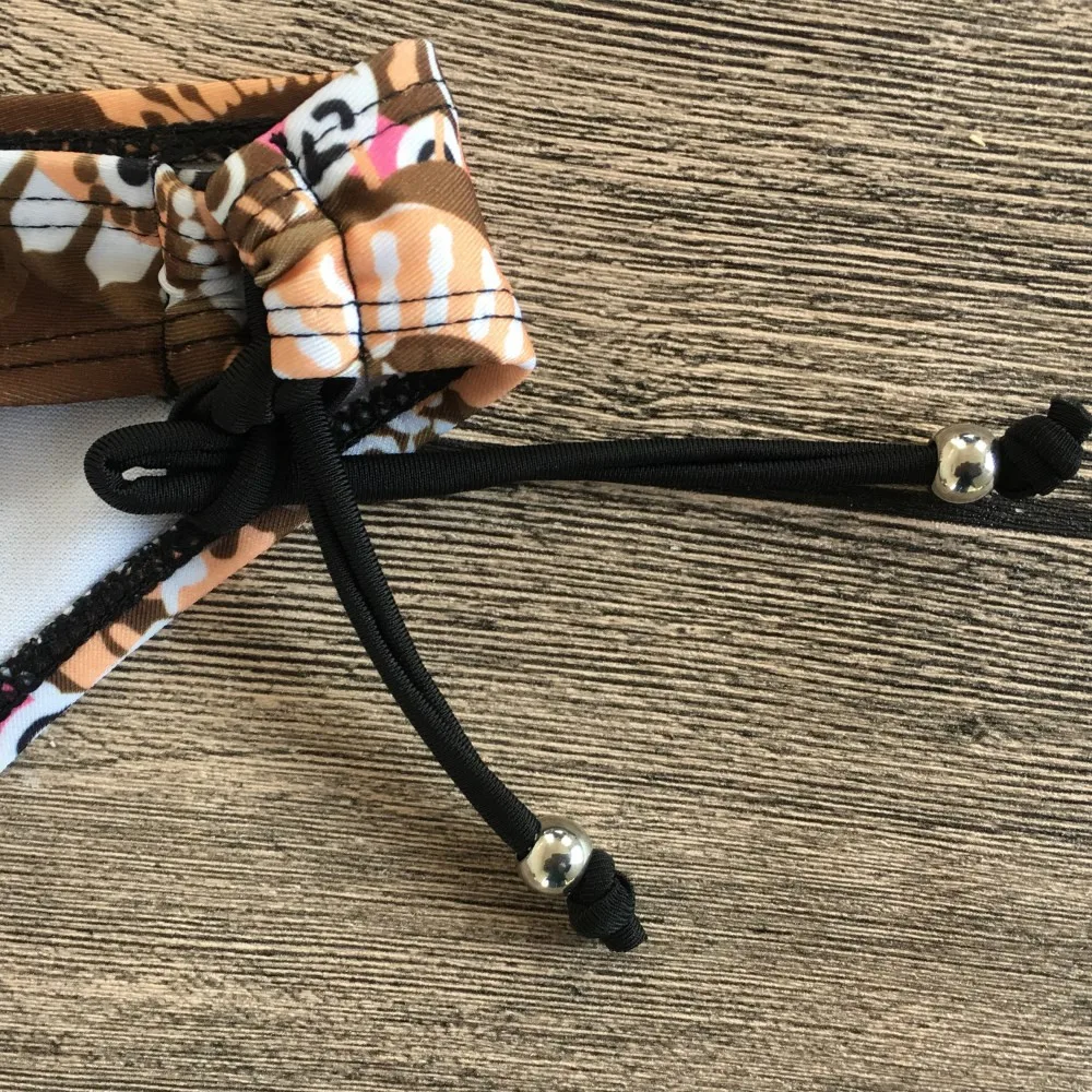 Женский купальный костюм сексуальный купальник бикини комплект с цветочным