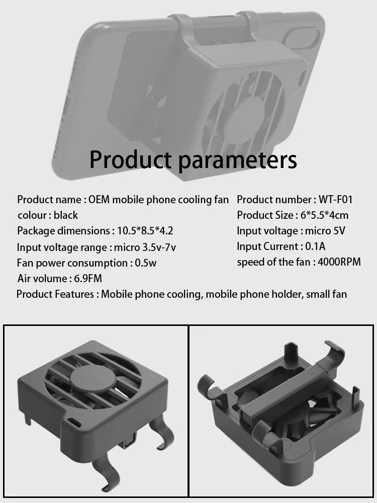 Мобильный телефонный радиатор зарядное устройство держатель Универсальный смартфон охлаждающий вентилятор кулер крепление игра ручка настольные Держатели