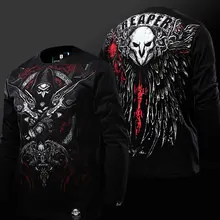 2017 Cool Watch Over OW Gothic Version Reaper Tshirts 3D New Blizzard Game Cosplay T-shirts Long Sleeve Black Tees For Mens Boys