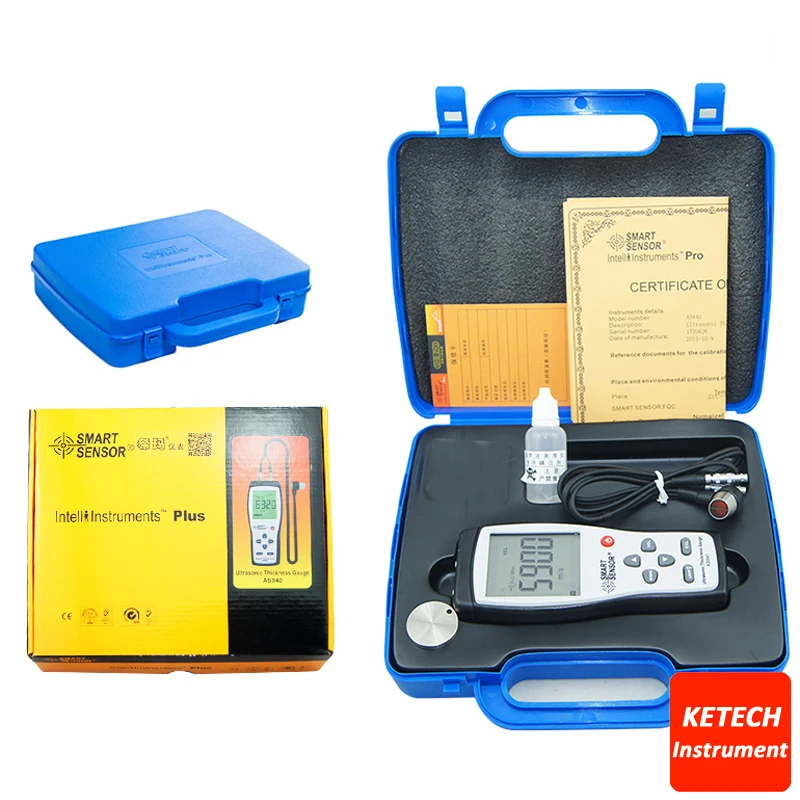 Handheld Ultrasonic Thickness Gauge Steel Aluminium Plate Thickness