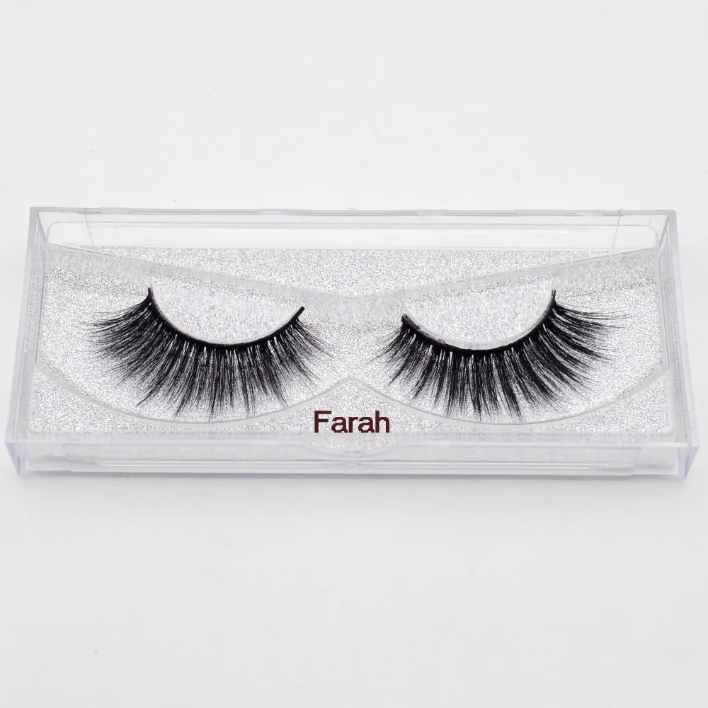 

Visofree Faux Mink Eyelashes Pure Handmade Lashes Long&Short Interlaced Eyelashes Makeup Tool 1Pair/box Extension Lash FARAH