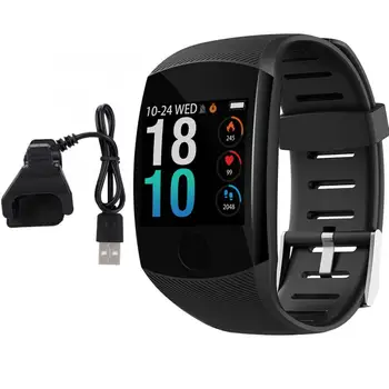 

Smart Wristband 1.3inch Color Touch Screen IP67 Waterproof Bluetooth Smart Watch Health Wrist band Pedometer Sport Modes Black