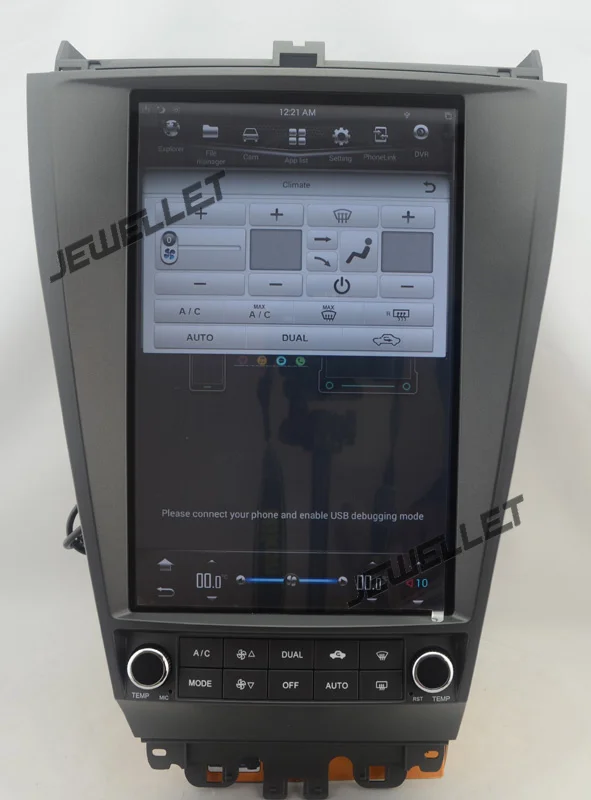Top 12.1" tesla style vertical screen android 6.0 Quad core 32G Car GPS radio Navigation for Honda Accord 2003-2007 9