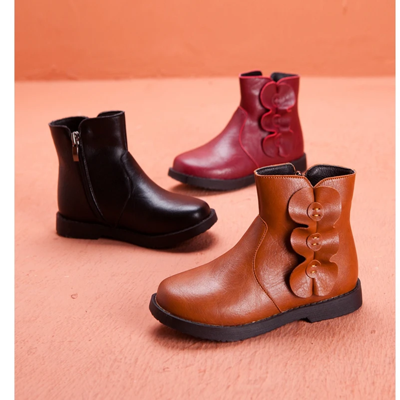 

Girls' boots 2018 new autumn/winter velvet children's boots 004