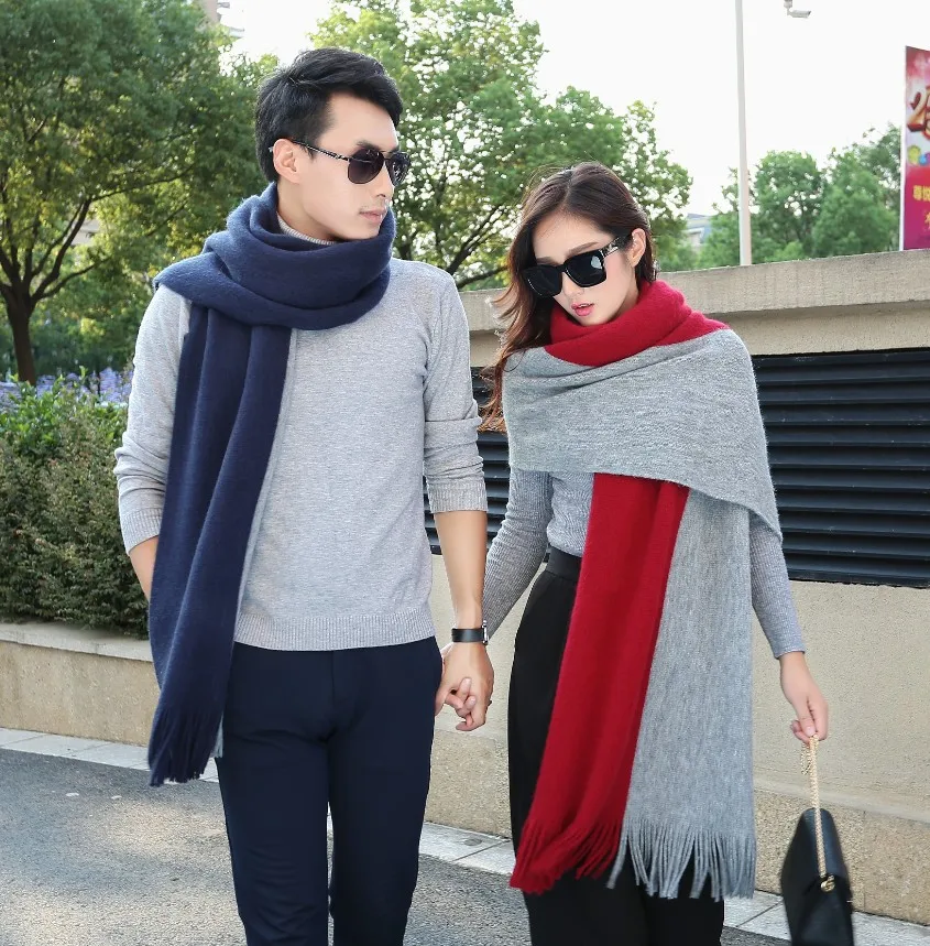 12 Colors Lover Style Korean Knitted Scarf Women Unisex Men Fashion