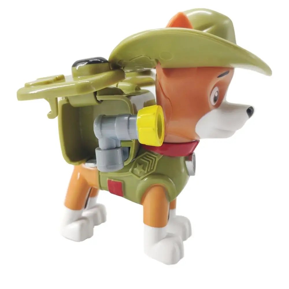 Paw Patrol Jungle Rescue Dog Tracker Pull Back Music Patrol Car Toy PVC Anime Figure Action Model Doll Toys Kids Birthday Gift