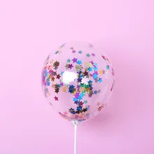 5 шт./лот, 12 дюймов, цветные конфетти, прозрачные воздушные шары с блестками, для детей, для дня рождения, мультяшная шляпа, для свадебной вечеринки, Декор, игрушки
