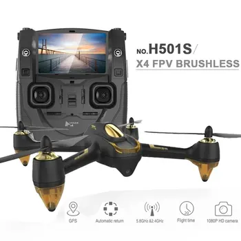 

Xiangtat Original Hubsan H501S X4 RC Drone With 1080P HD Camera 5.8G FPV RC Quadcopter with GPS Follow Me Automatic Return