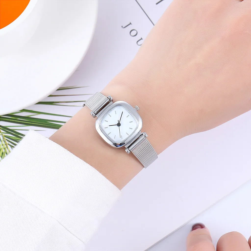 

Vansvar Gold Sliver Mesh Stainless Steel Watches Women Top Brand Luxury Casual Clock Ladies Wristwatch Relogio Feminino 2018