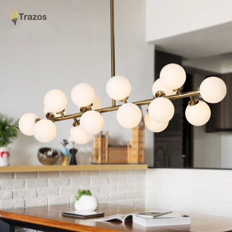  Modern Gold LED Chandeliers Suspension lustres para sala de jantar Living room Bedroom Kitchen Pend - 32797065317