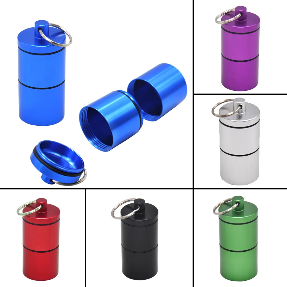 

HONEYPUFF Stash Jar - Airtight Smell Proof Aluminum Herb 2 Layers Container Spice Case Tobacco Box"You Can Assemble It Yourself"