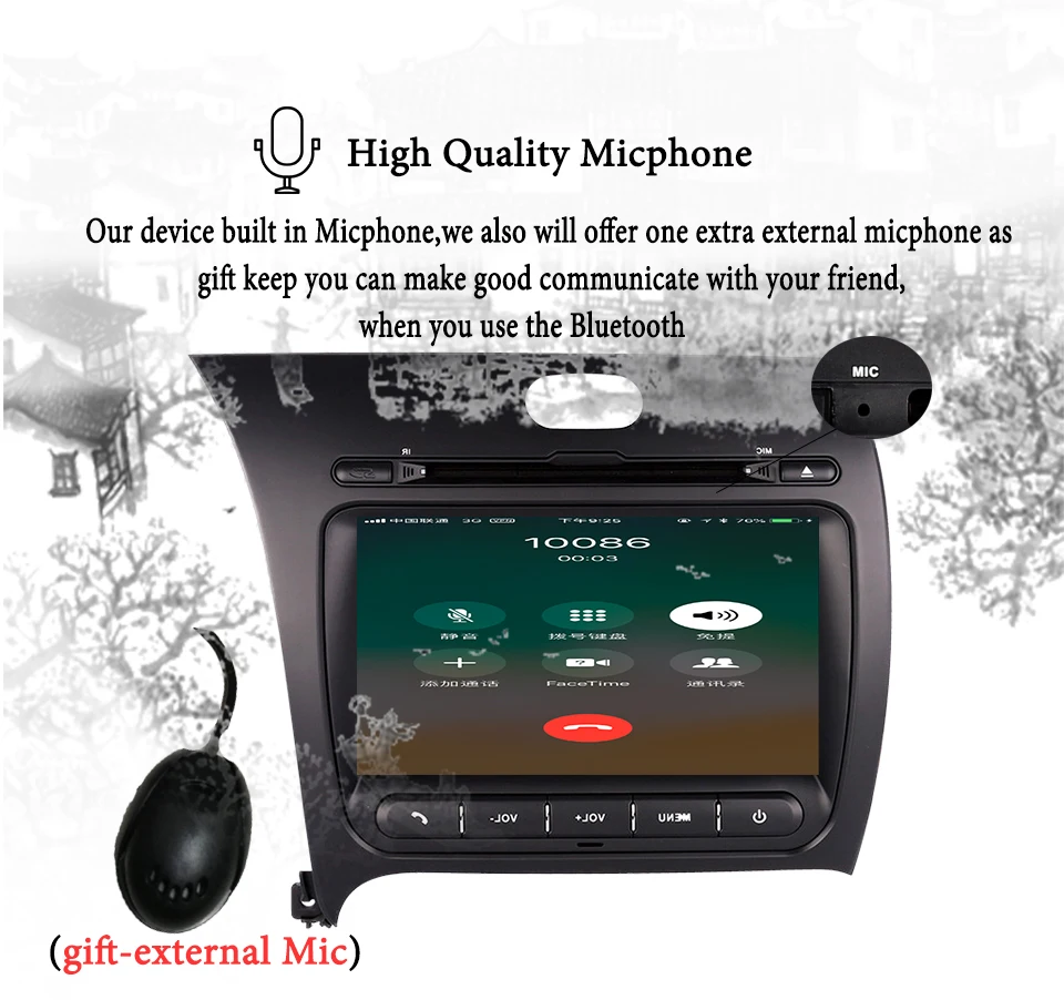 Excellent 2 din in dash Car auto radio audio gps glonass 4G lte Android 9.0 4G+64G For Kia Cerato K3 Forte 2013+ bluetooth aux usb sd swc 3