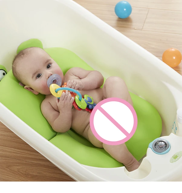Baby Bath Seat Support Mat Foldable Baby Bath Tub Pad – JC Instashop