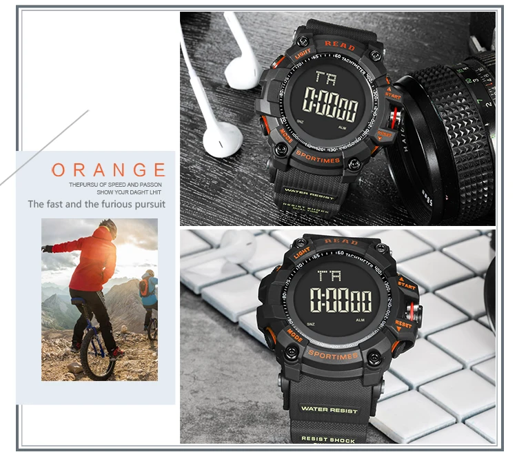 luxury brand READ LED digital wristwatches for men waterproof shock resist military watch free shipping 2018 (19)