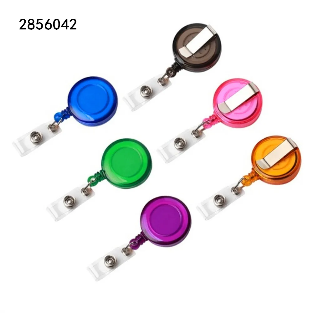 

Retractable Pull Badge ABS Plastic ID Lanyard Name Tag Card Badge Holder Reels Key Ring Chain Clips School student office