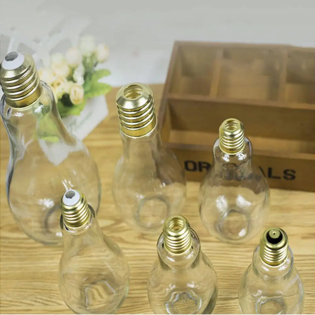 Bulb Water Bottle Light Bulb Fruit Juice Bottles High Quality Portable Cute Juicer Milk Water Bottle Colorful Drink-ware For Gif