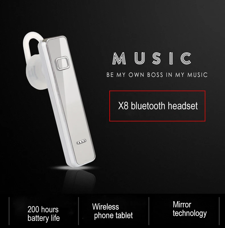 Original Bluetooth Headphones Connect 2 Phones Earphone With Mic Stereo