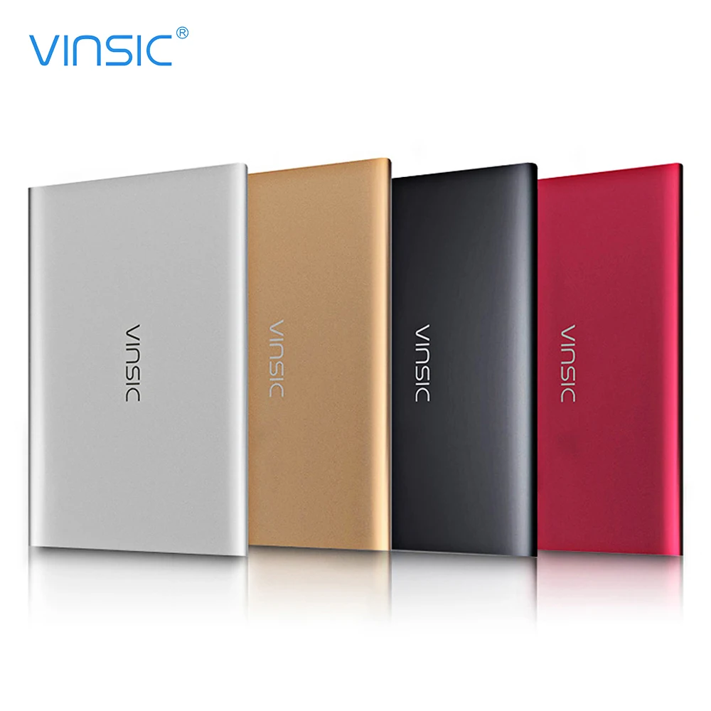 VINSIC VSPB202 20000mAh Mobile Power Bank High Capacity Dual USB Interface Smart Charger Ultra-thin and Portable Power Bank