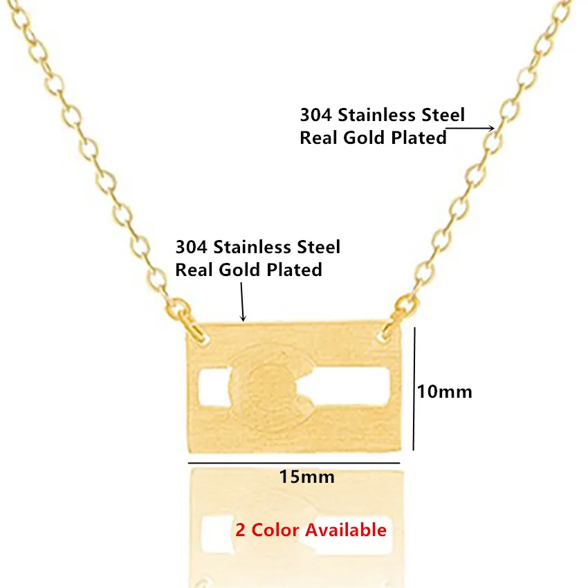 Fashion Jewelry Colorado Flag Necklace Simple Minimalist Mountain State Pendant Necklaces for Women|fashion necklace|necklace fashionnecklaces women